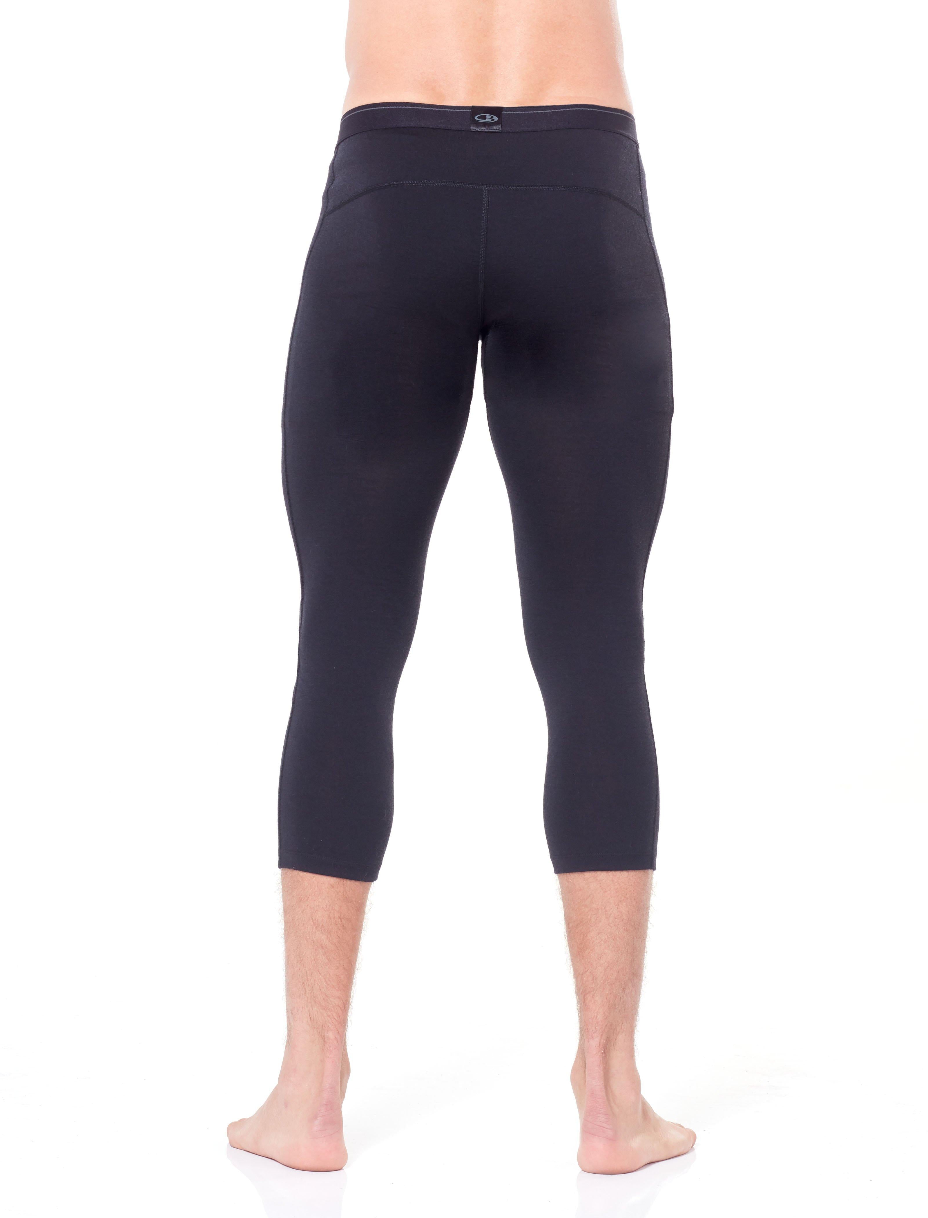 Men's 200 Oasis 3/4 Thermal Leggings - Black