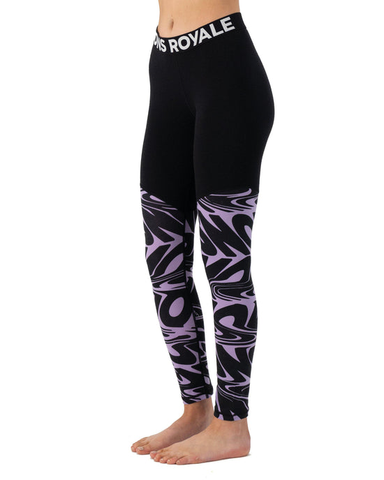 Women's Cascade 200 Leggings - Black / Purple