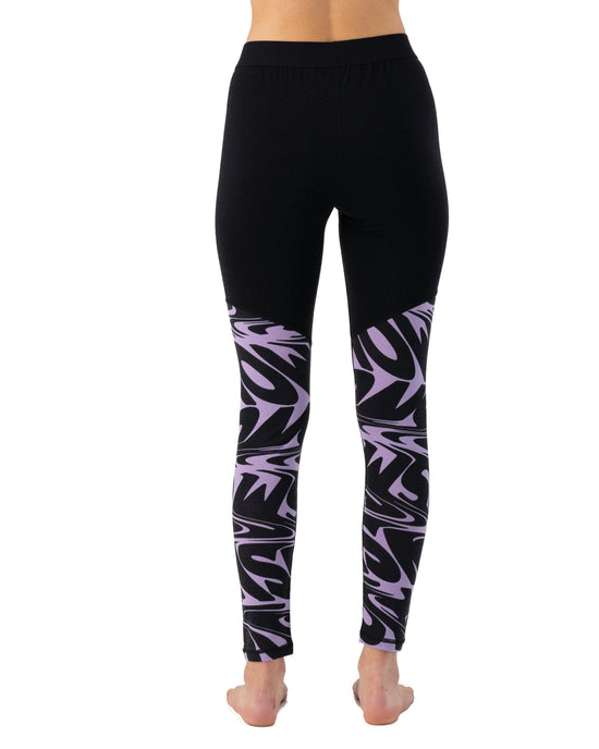 Women's Cascade 200 Leggings - Black / Purple