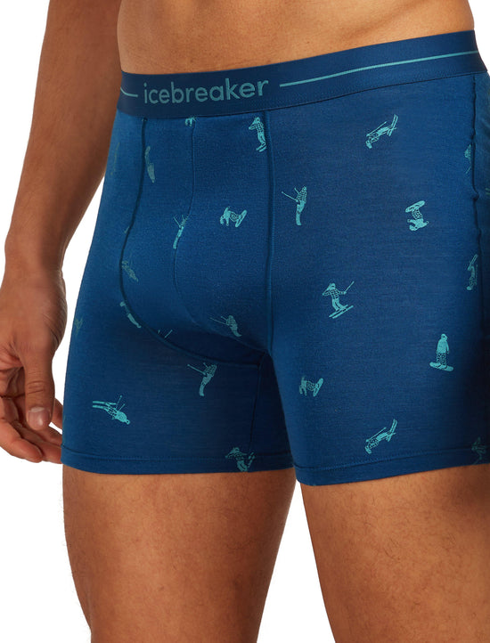 Men's 150 Anatomica Boxers Ski Day - Atlantis / Topaz
