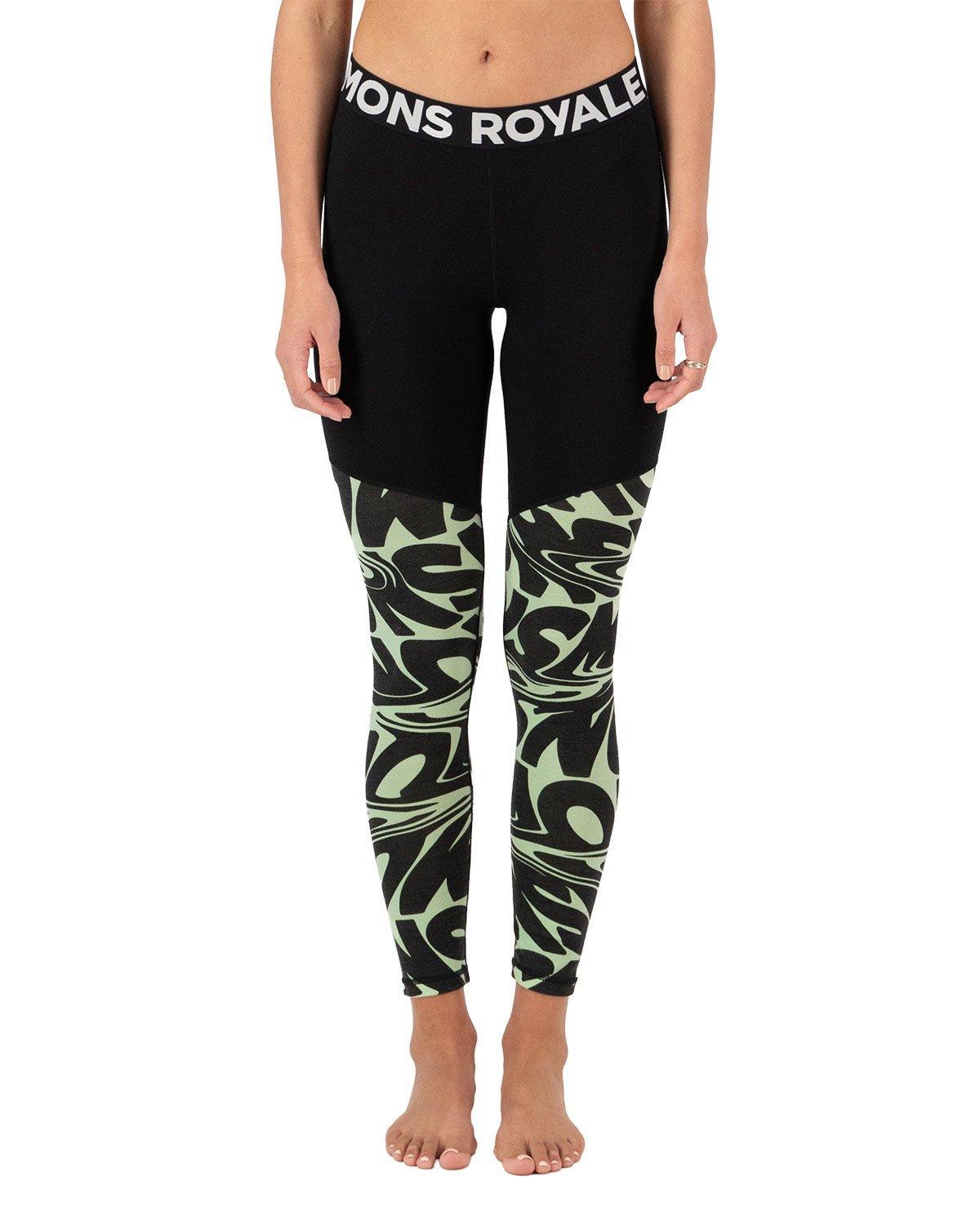 Women's Cascade 200 Leggings - Black / Green