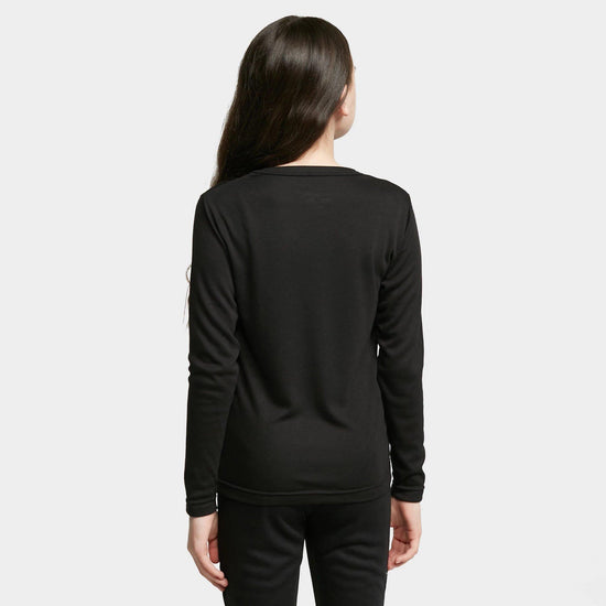 Kids' Long Sleeve Thermal Top - Black