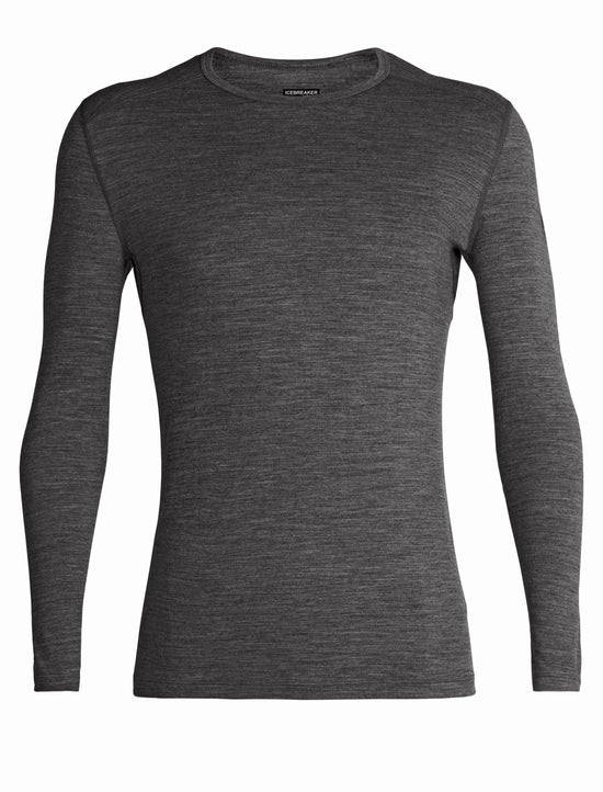 Men's Oasis 200 Long-Sleeve Crewe Base Layer Top - Grey