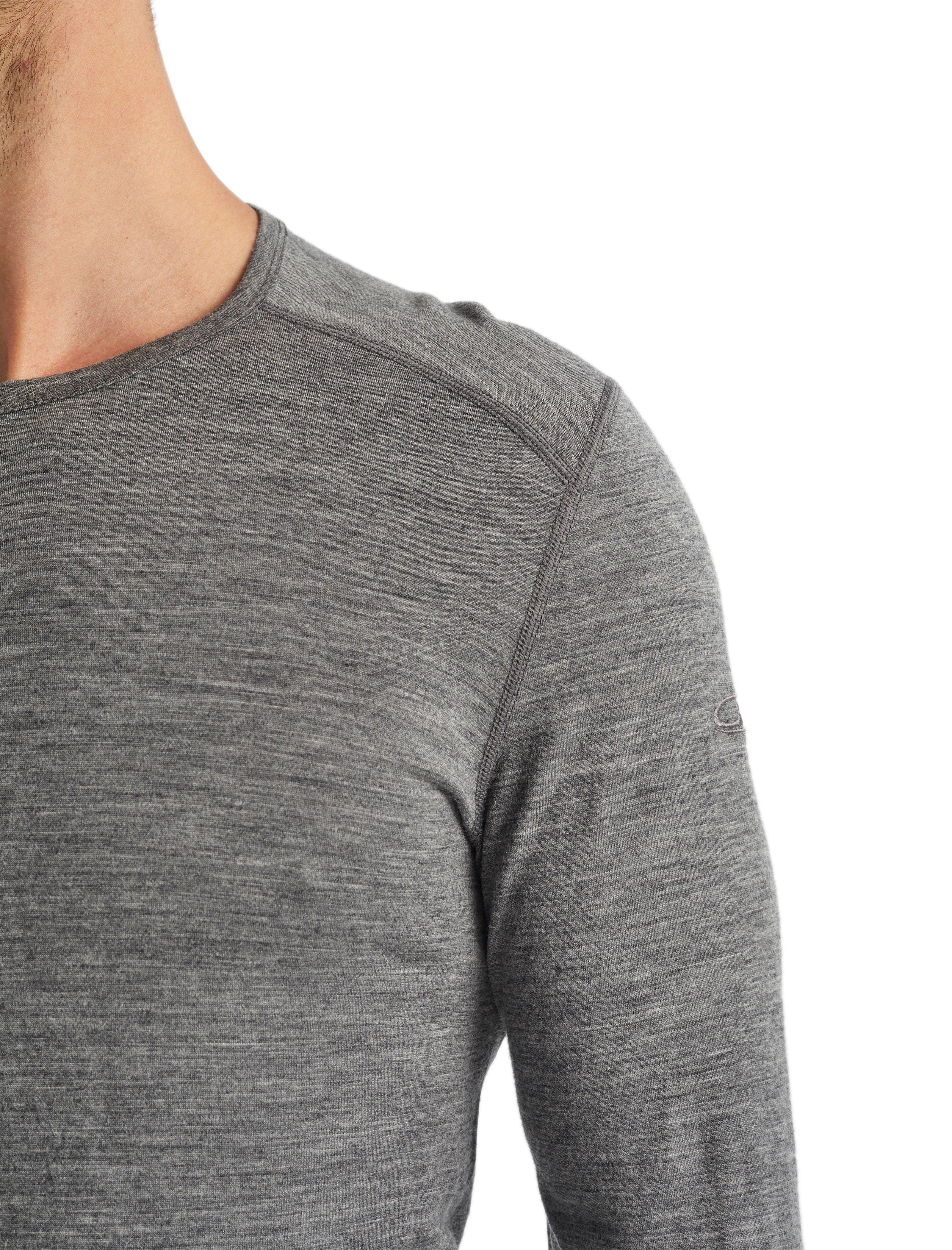 Men's Oasis 200 Long-Sleeve Crewe Base Layer Top - Grey