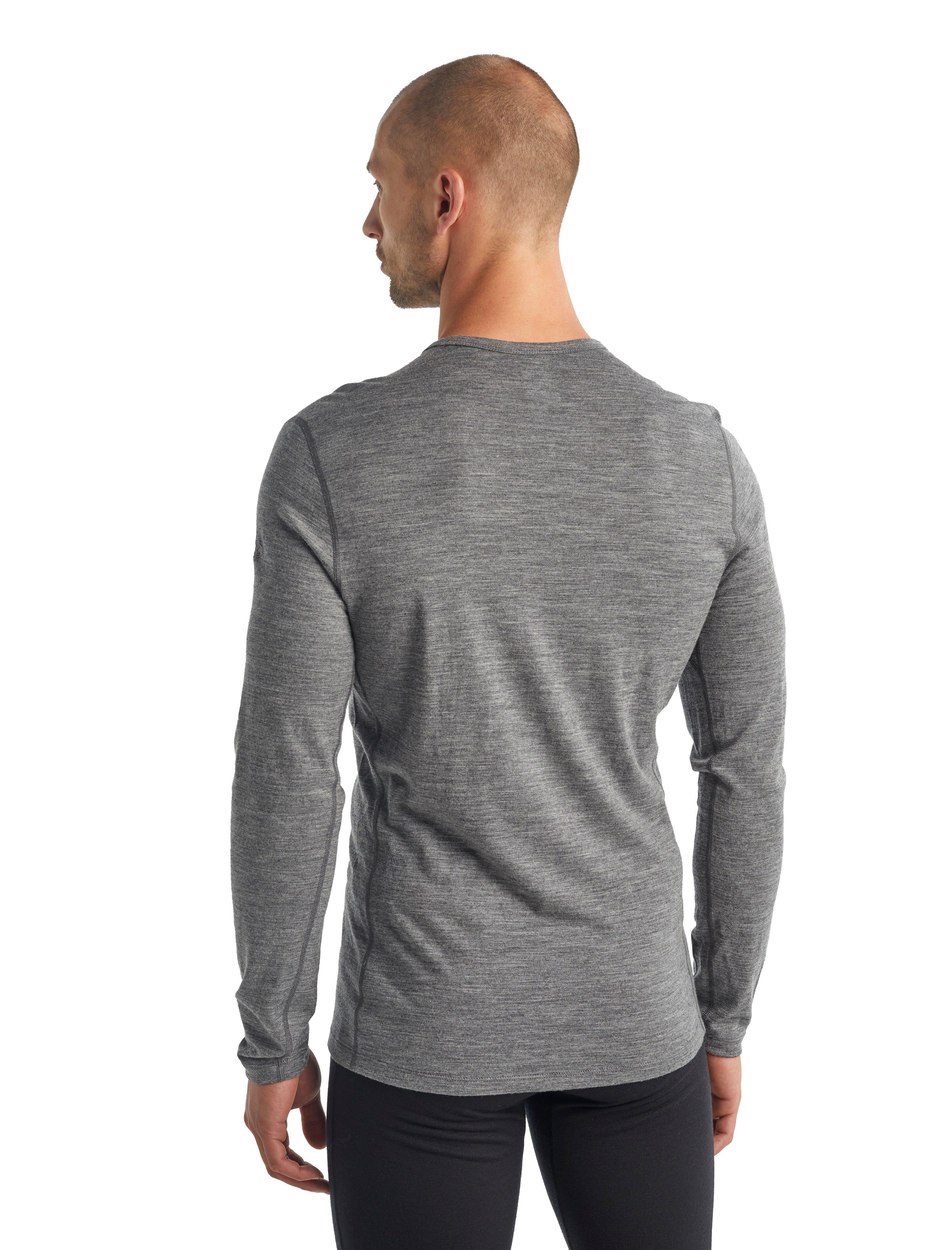 Men's Oasis 200 Long-Sleeve Crewe Base Layer Top - Grey
