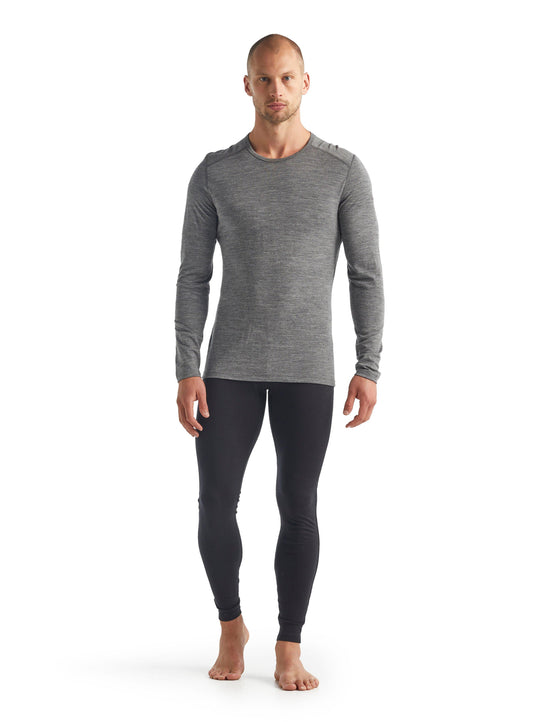 Men's Oasis 200 Long-Sleeve Crewe Base Layer Top - Grey
