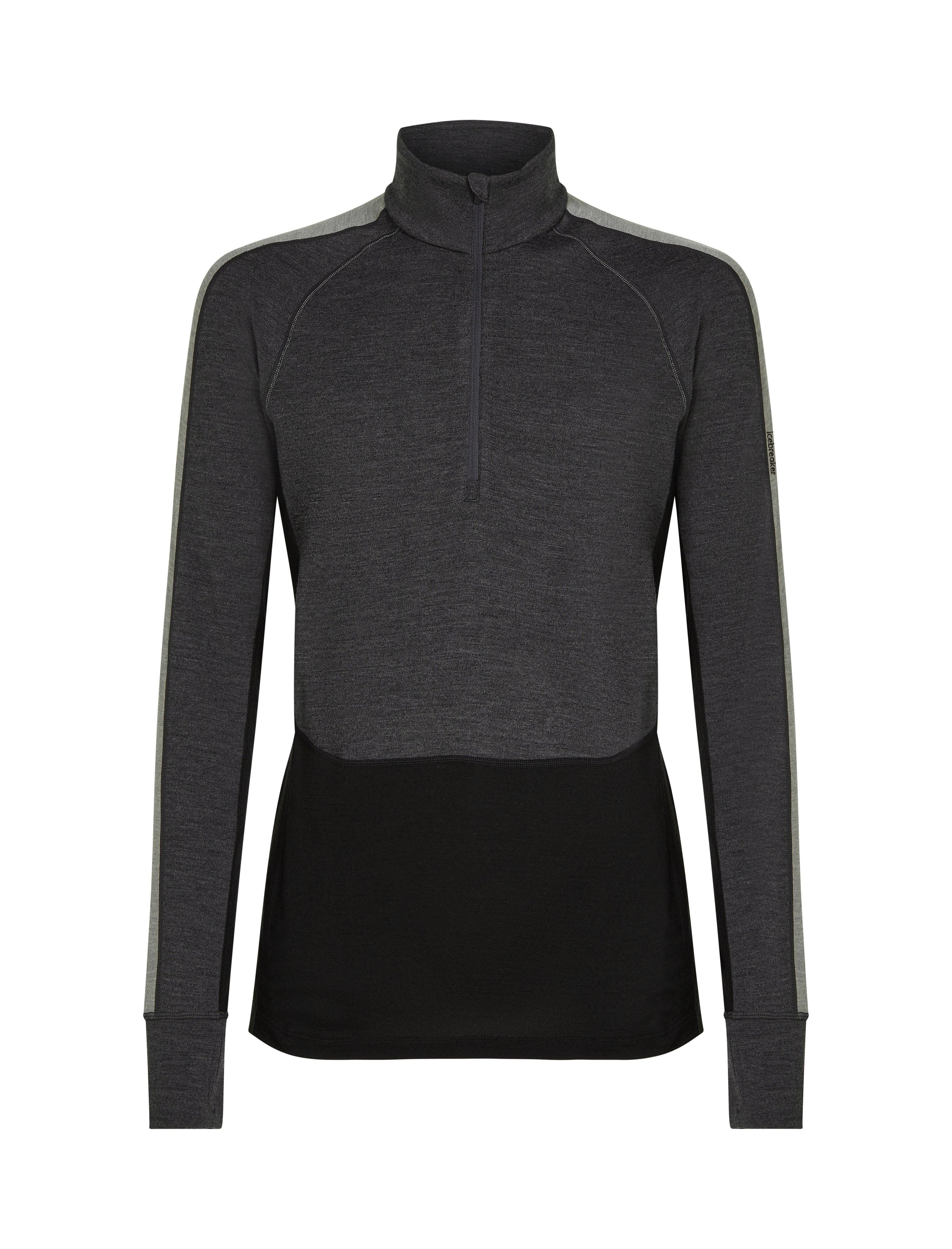 Men's 260 ZoneKnit LS 1/2 Zip Thermal Top - Black