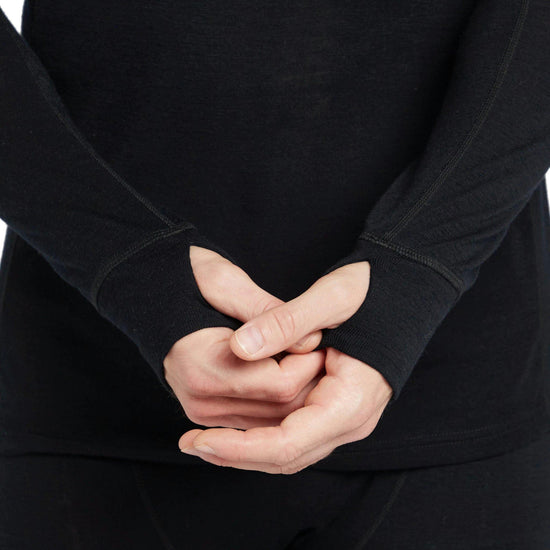 Men's Kelso Merino Long-Sleeve Base Layer - Black