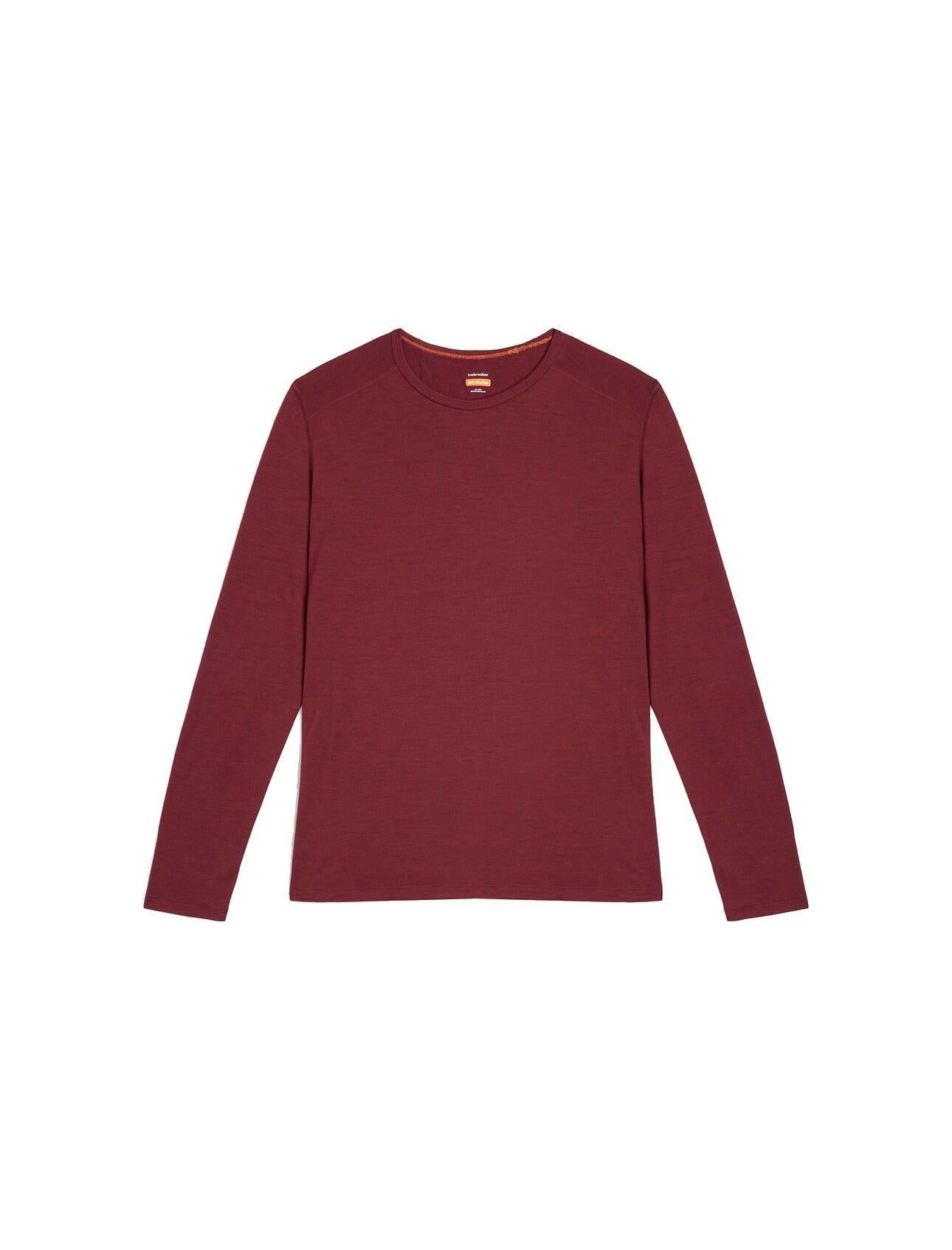 Men's 200 Oasis Long Sleeve Crewe - Red