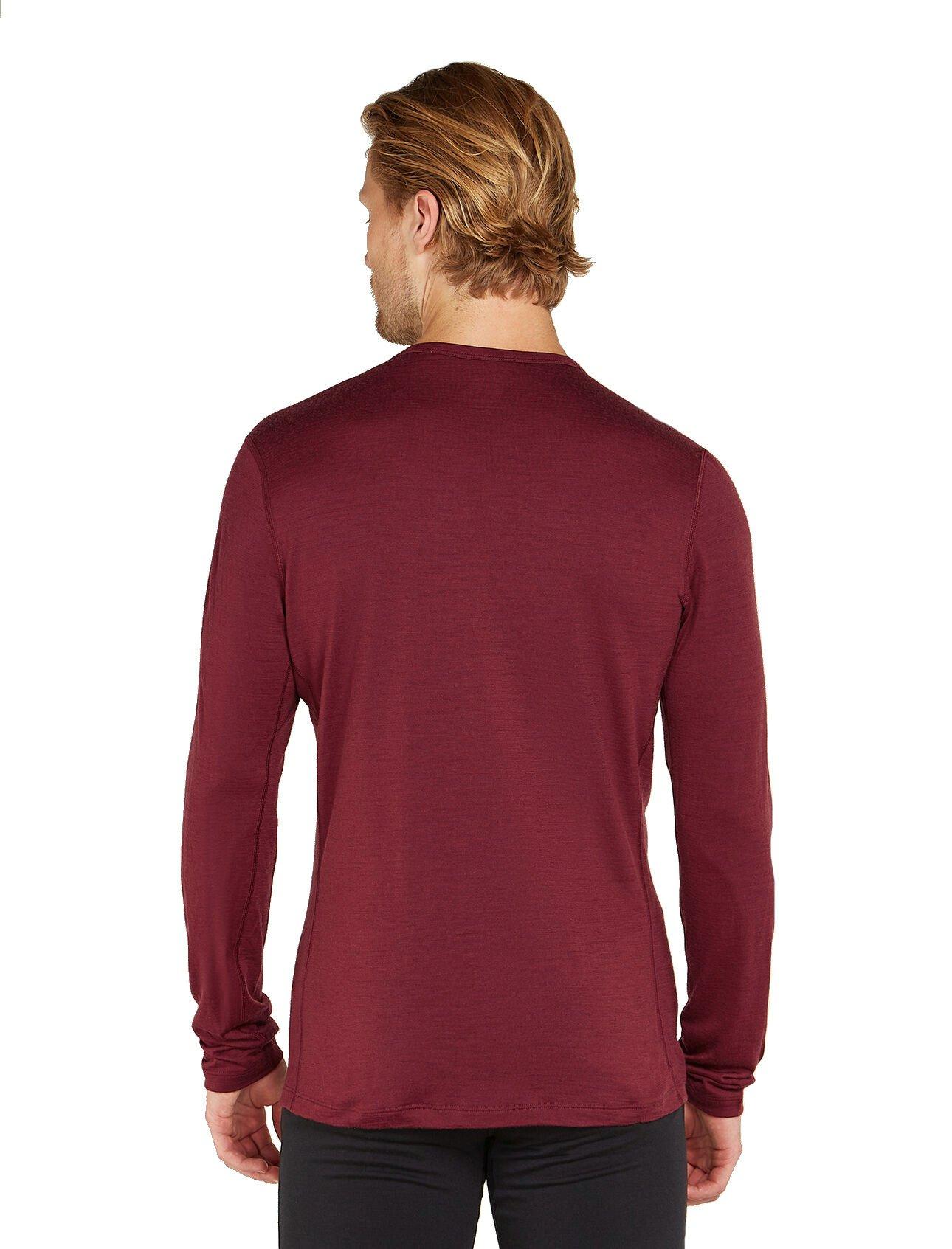Men's 200 Oasis Long Sleeve Crewe - Red