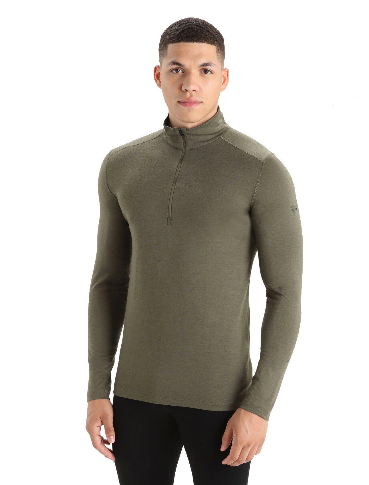 Men's 200 Oasis Long Sleeve Half Zip - Green