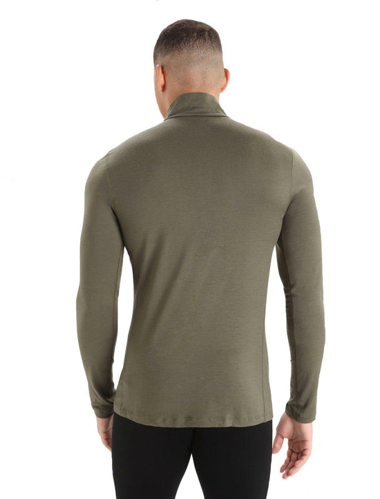 Men's 200 Oasis Long Sleeve Half Zip - Green