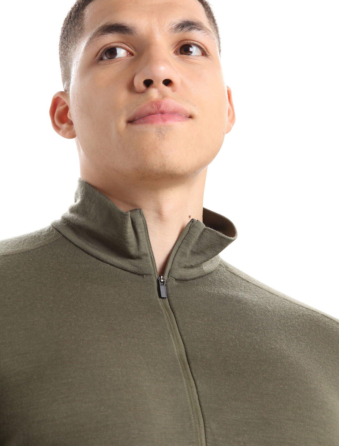 Men's 200 Oasis Long Sleeve Half Zip - Green