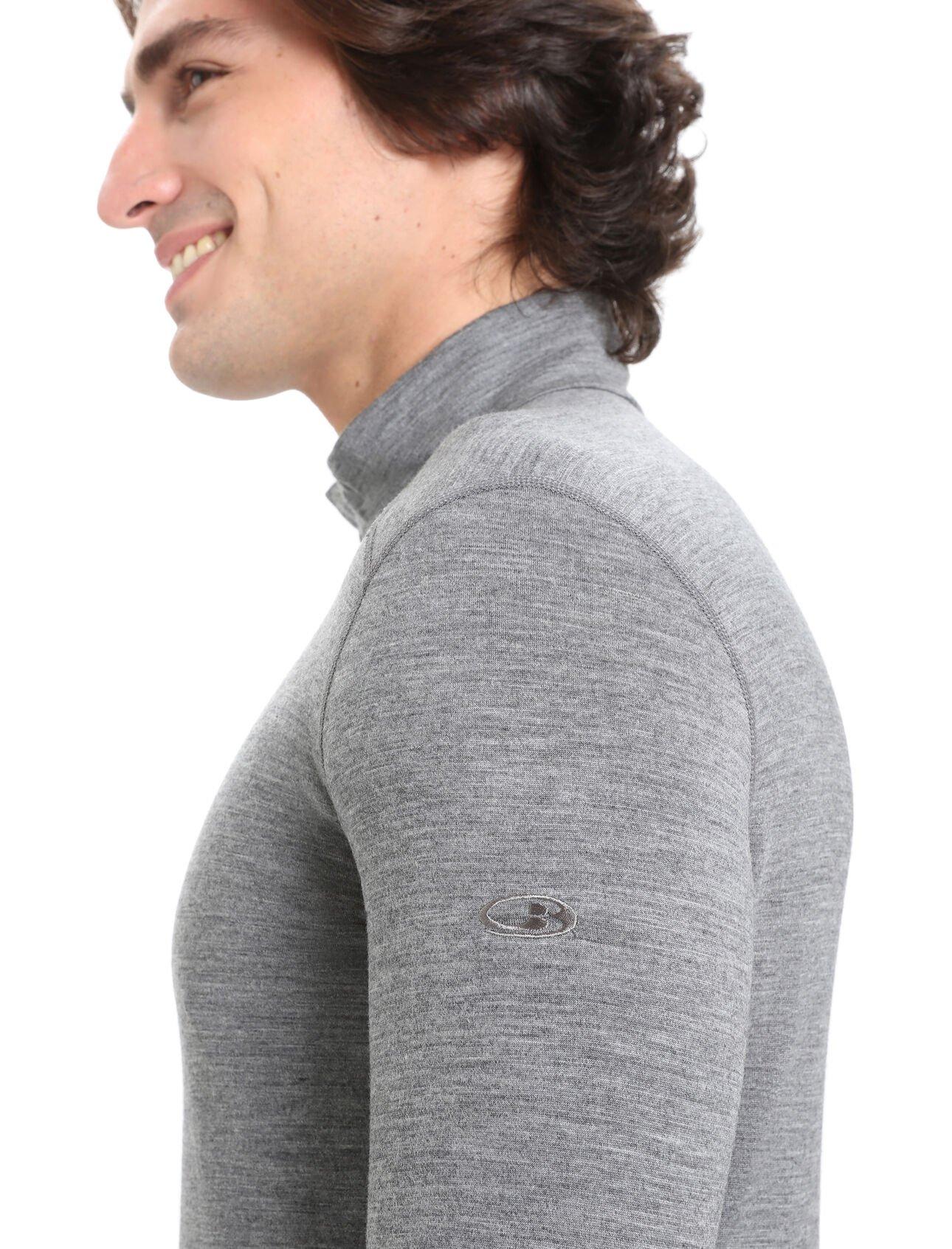 Men's 200 Oasis Long Sleeve Half Zip - Grey