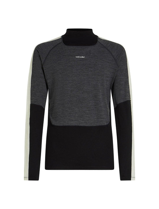 Men's 200 Oasis+ Long-Sleeve High Neck Thermal Top - Black