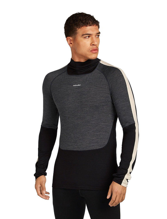 Men's 200 Oasis+ Long-Sleeve High Neck Thermal Top - Black