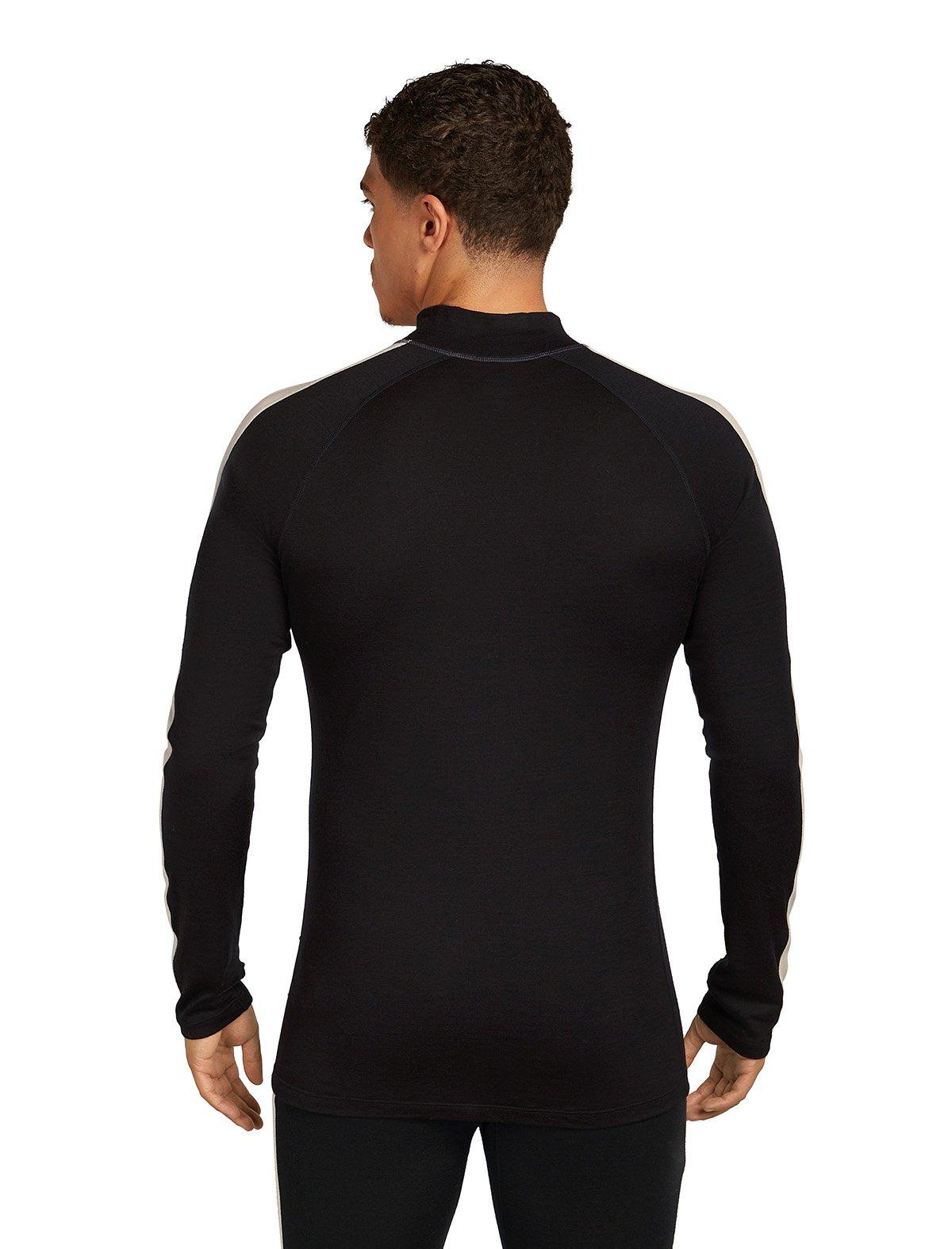 Men's 200 Oasis+ Long-Sleeve High Neck Thermal Top - Black