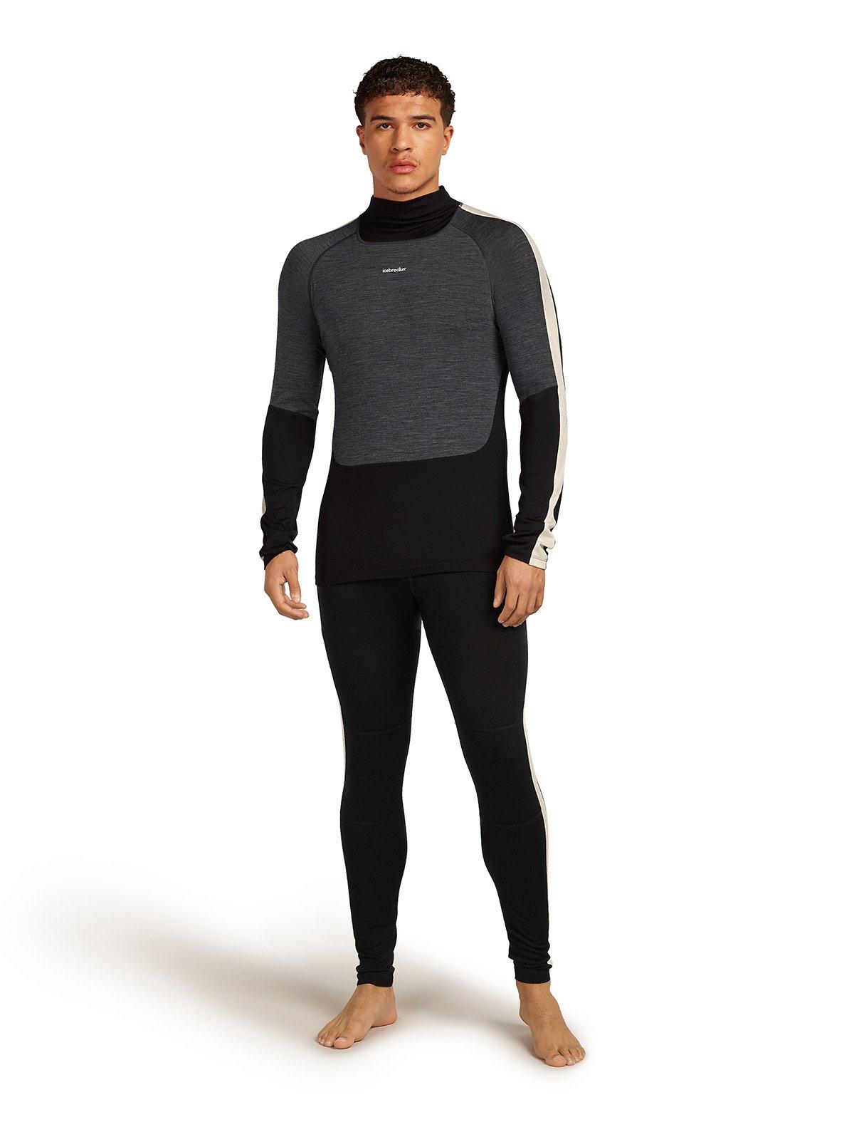 Men's 200 Oasis+ Long-Sleeve High Neck Thermal Top - Black