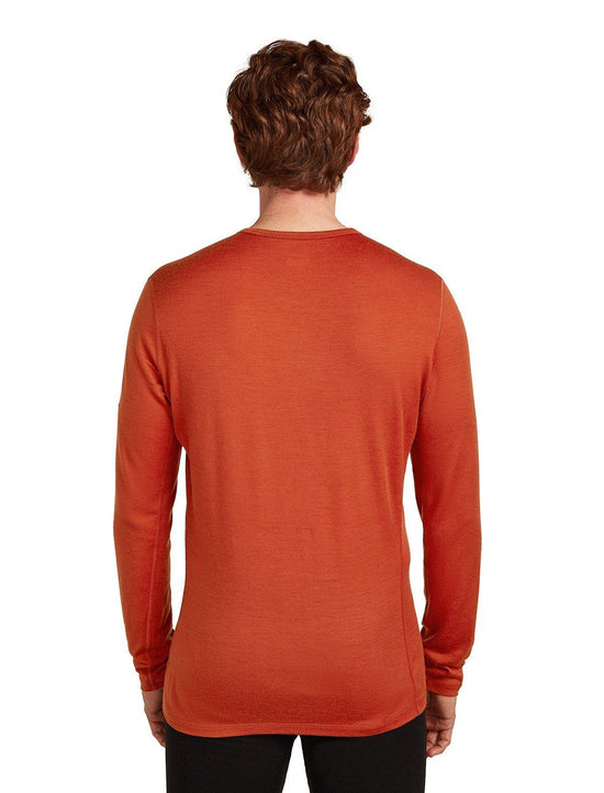 Men's 200 Oasis Long-Sleeve Crewe Thermal Top - Red