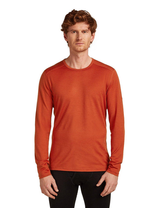 Men's 200 Oasis Long-Sleeve Crewe Thermal Top - Red