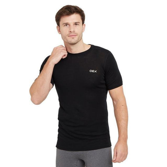 Men’s Kelso Merino Short Sleeve Base Layer - Black