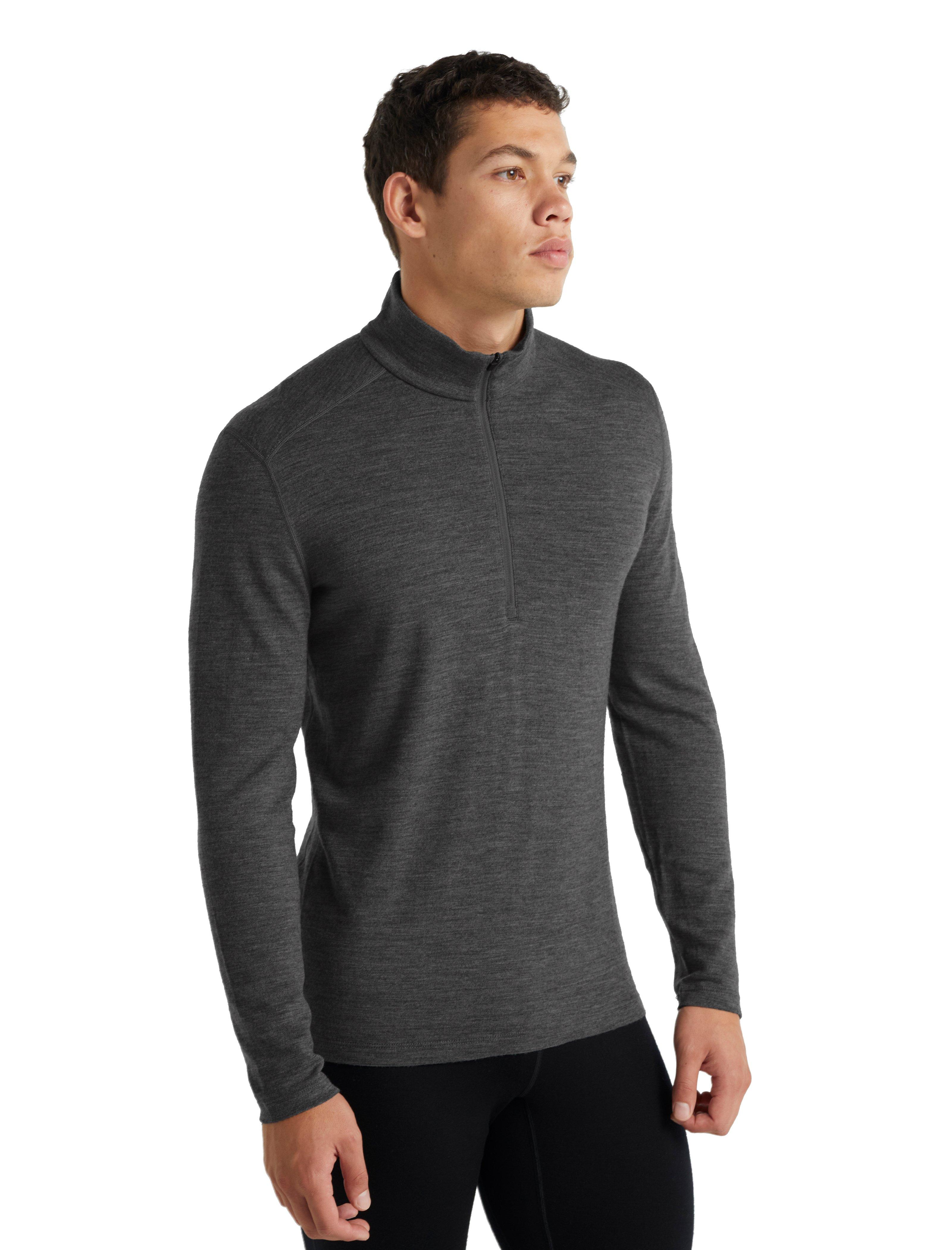 Men's Merino 260 Tech Long Sleeve Half Zip Thermal Top - Gritstone Heather