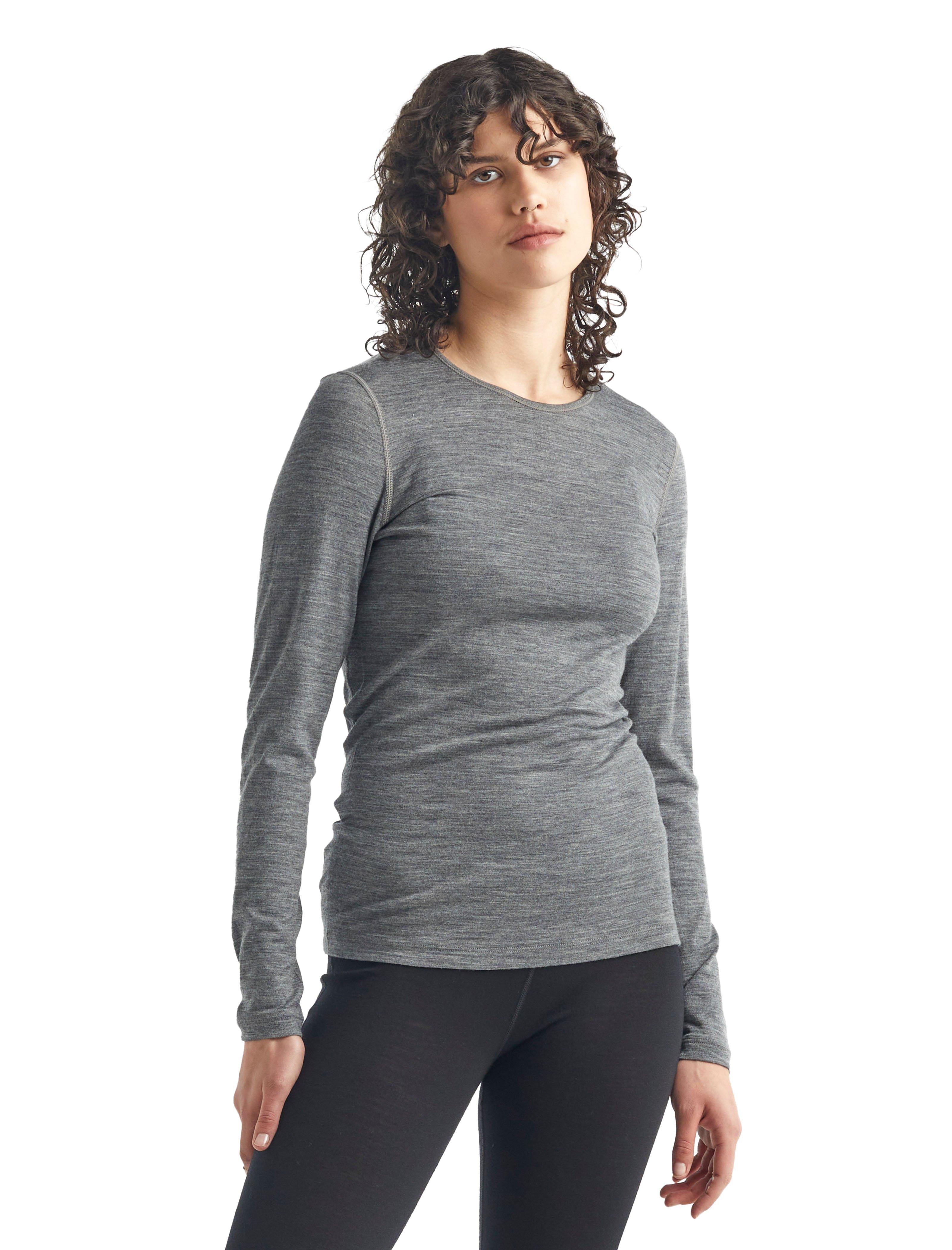 Women's 200 Oasis Long Sleeve Crewe - Gritstone Heather