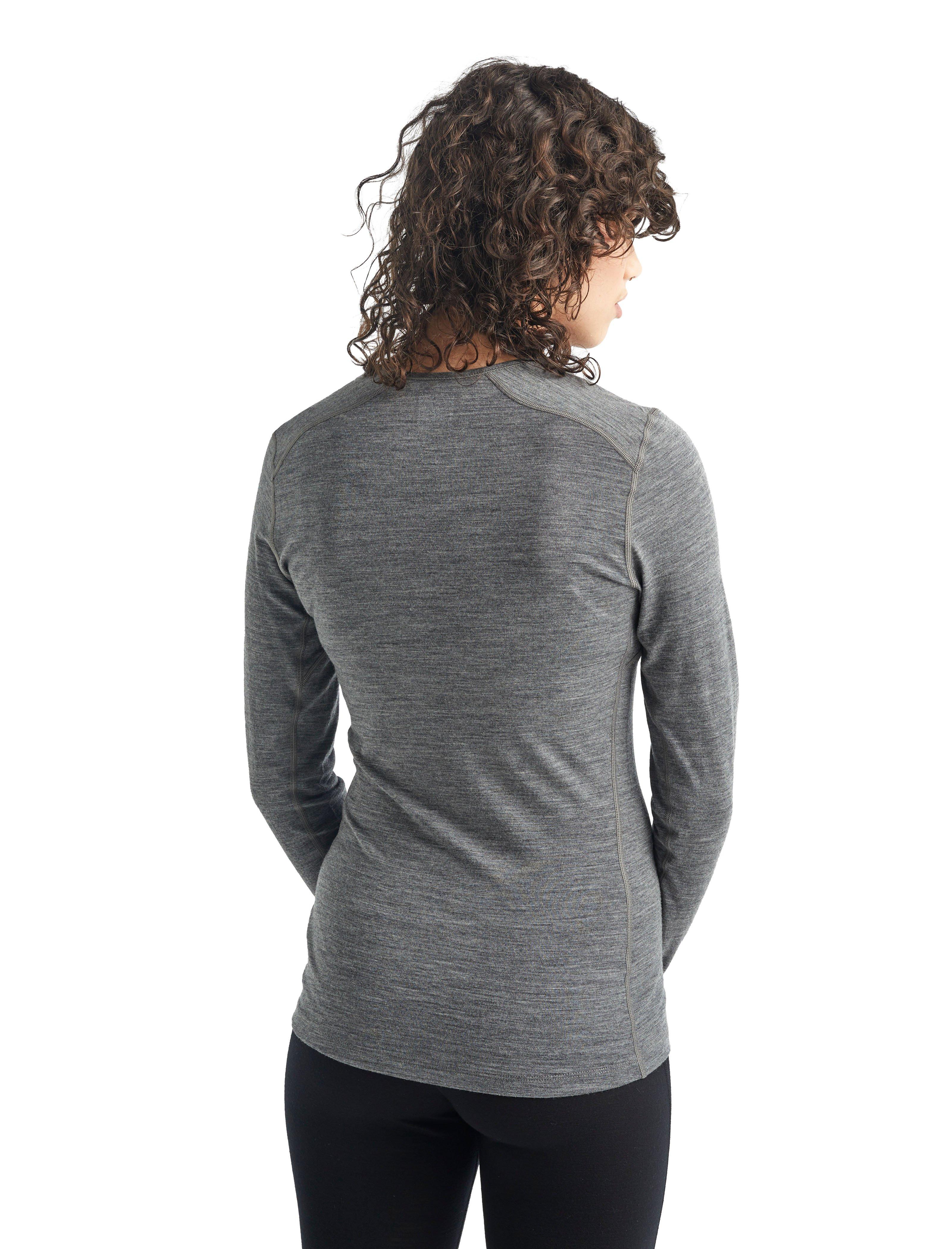 Women's 200 Oasis Long Sleeve Crewe - Gritstone Heather