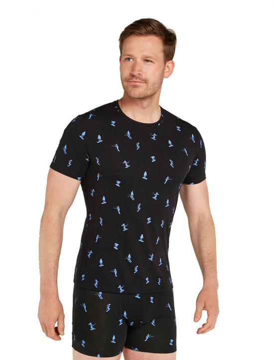 Men's 150 Anatomica Short-Sleeve Base Layer Top - Ski Day / Black