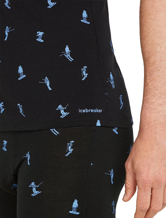 Men's 150 Anatomica Short-Sleeve Base Layer Top - Ski Day / Black