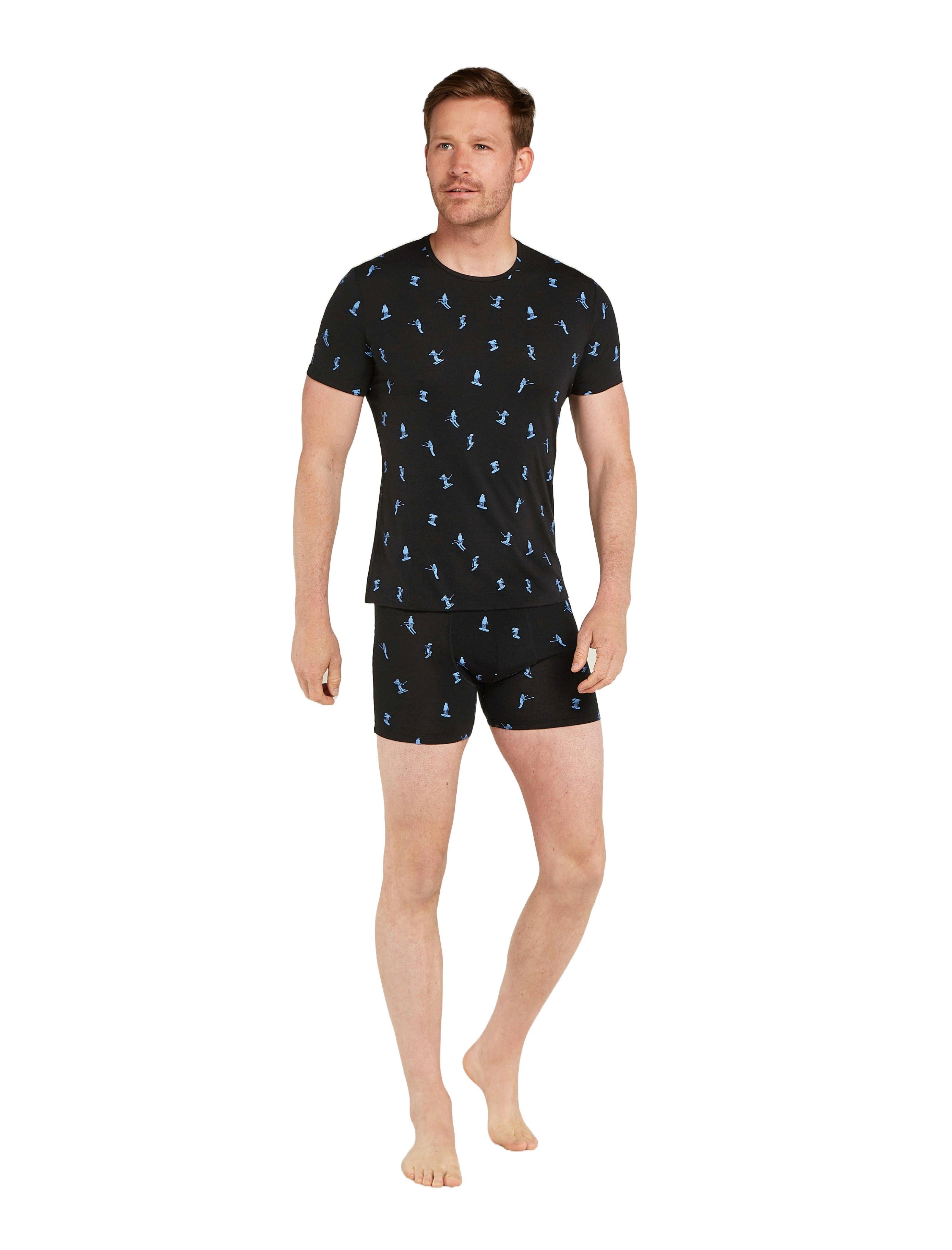 Men's 150 Anatomica Short-Sleeve Base Layer Top - Ski Day / Black