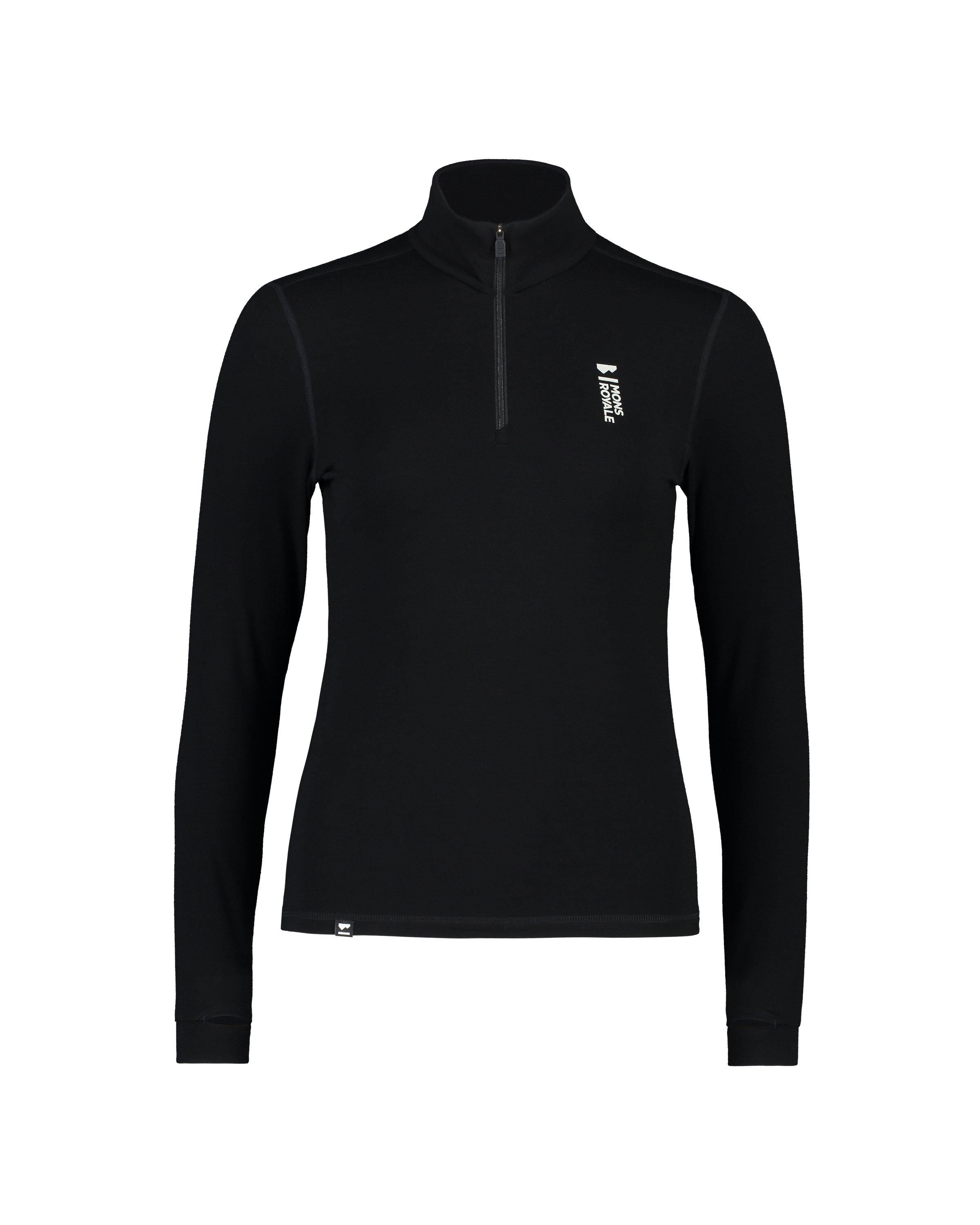 Women's Cascade 200 1/4 Zip Base Layer - Black