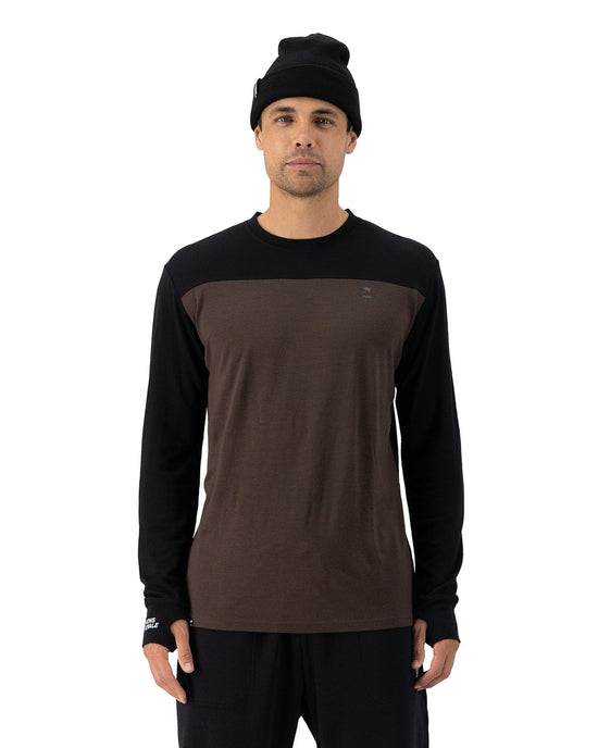 Men's Yotei Long-Sleeve Base Layer - Brown