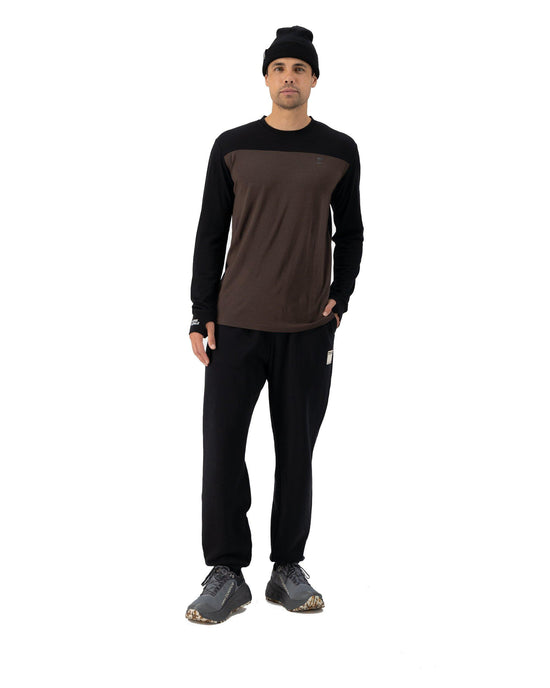 Men's Yotei Long-Sleeve Base Layer - Brown