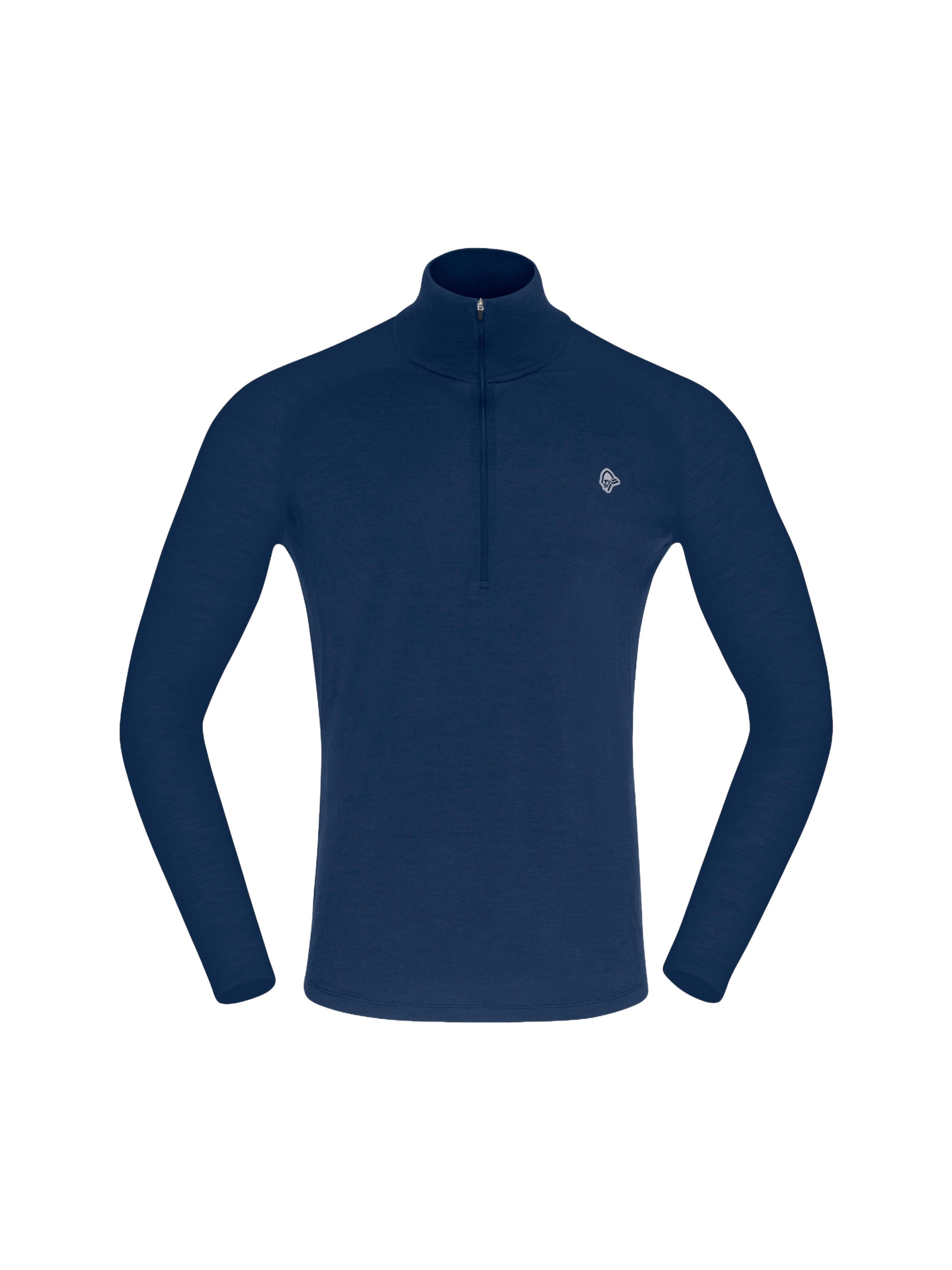 Men's Femund PureUll Zip Neck - Navy