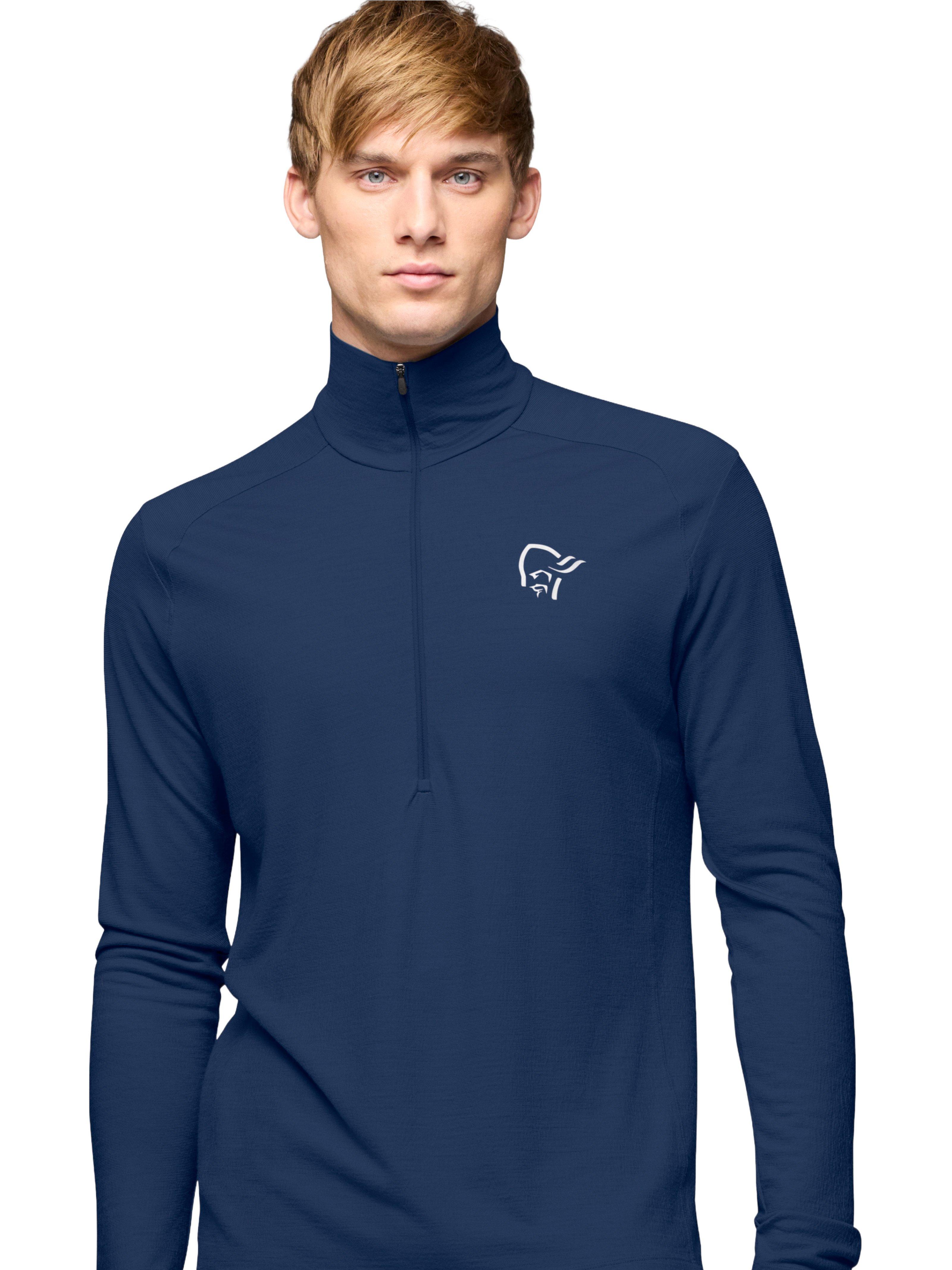 Men's Femund PureUll Zip Neck - Navy