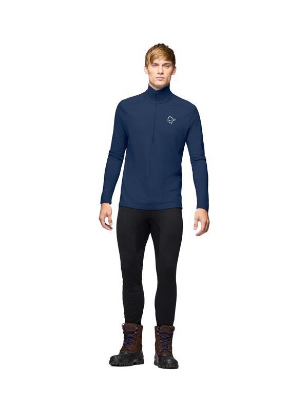 Men's Femund PureUll Zip Neck - Navy
