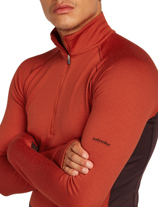 Men's 260 Zoneknit Long Sleeve Half Zip - Red
