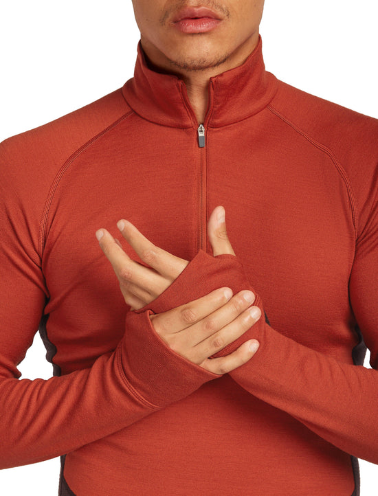 Men's 260 Zoneknit Long Sleeve Half Zip - Red