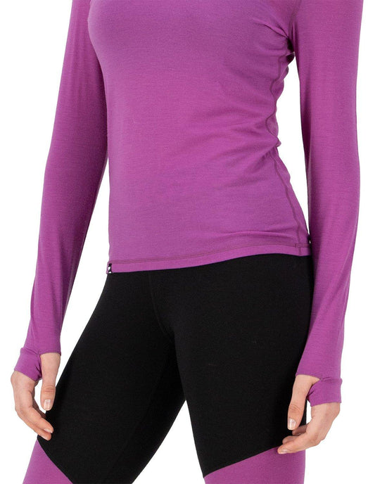 Women's Cascade 200 Merino Long-Sleeve Base Layer Top - Purple