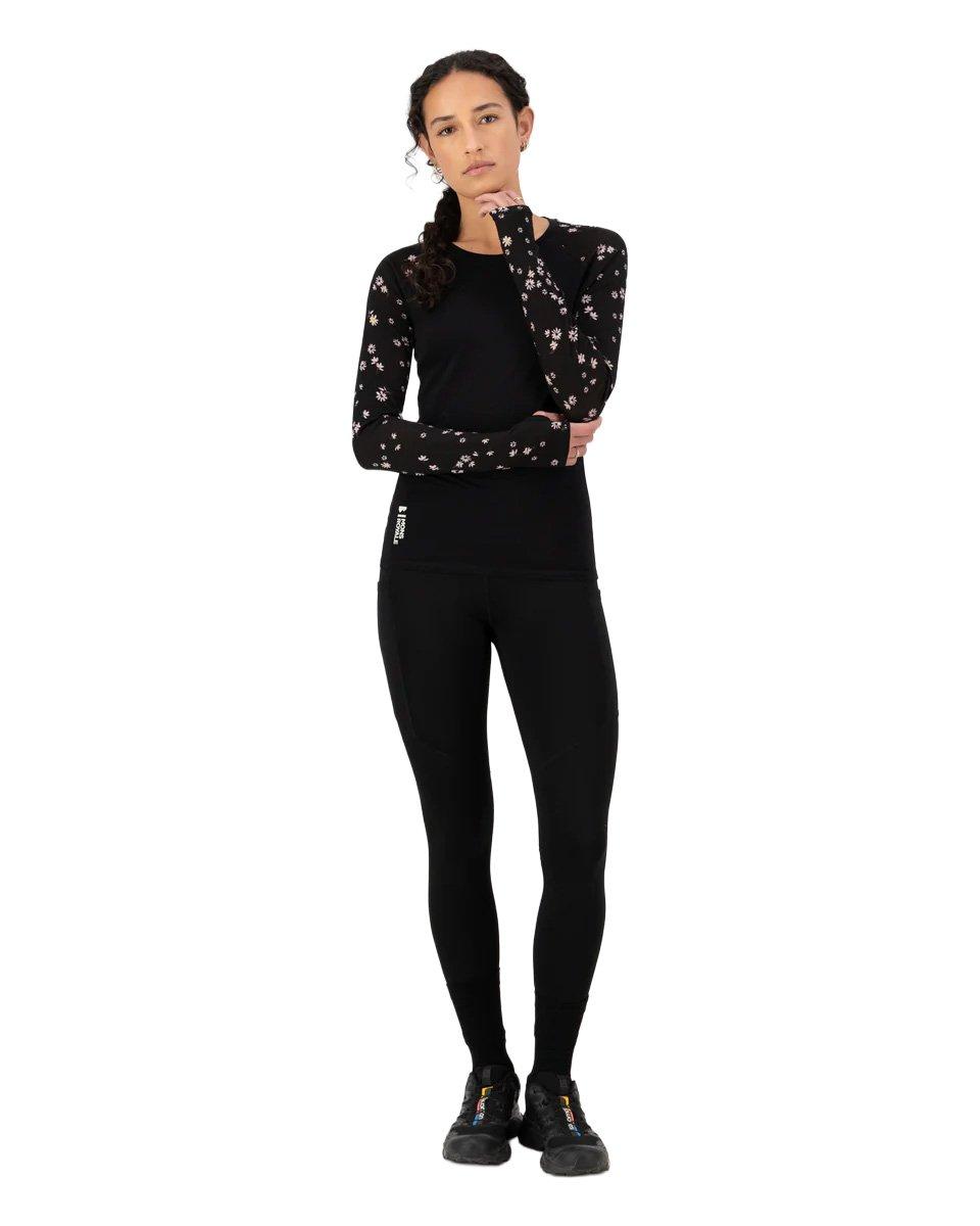 Women's Bella Merino Long-Sleeve Base Layer Top - Black