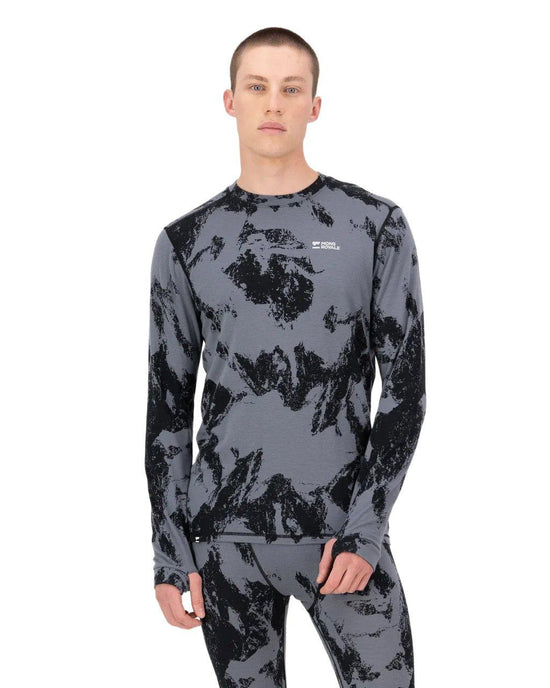 Men's Cascade 200 Merino Long-Sleeve Base Layer Top - Grey