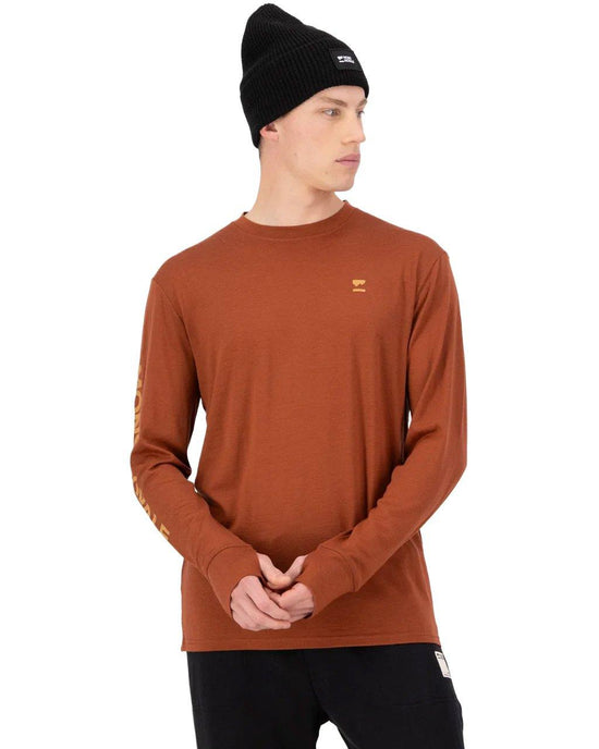 Men's Yotei Merino Classic Long-Sleeve Base Layer Top - Red