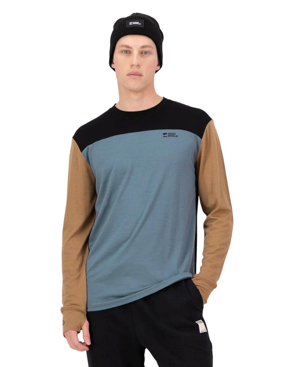 Men's Yotei Merino Long-Sleeve Base Layer Top - Blue