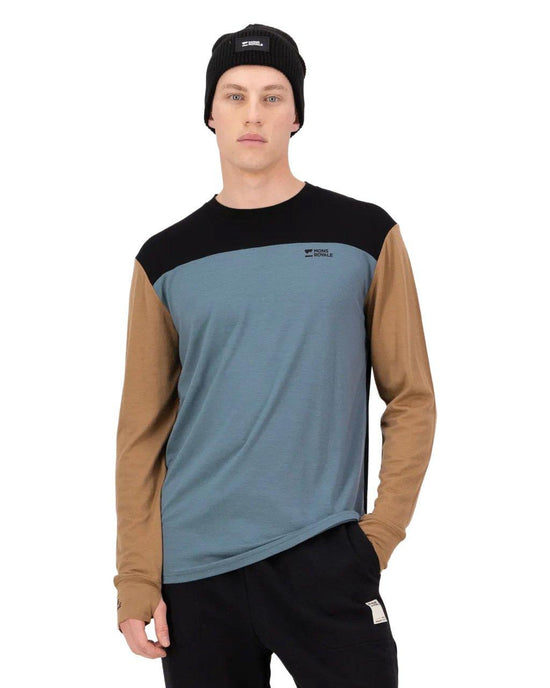 Men's Yotei Merino Long-Sleeve Base Layer Top - Blue