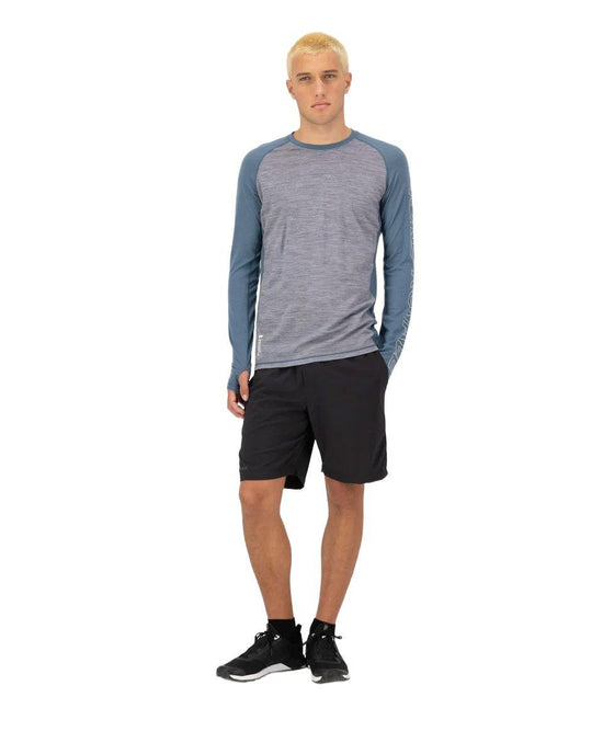 Men's Temple Merino Long-Sleeve Base Layer Top - Blue