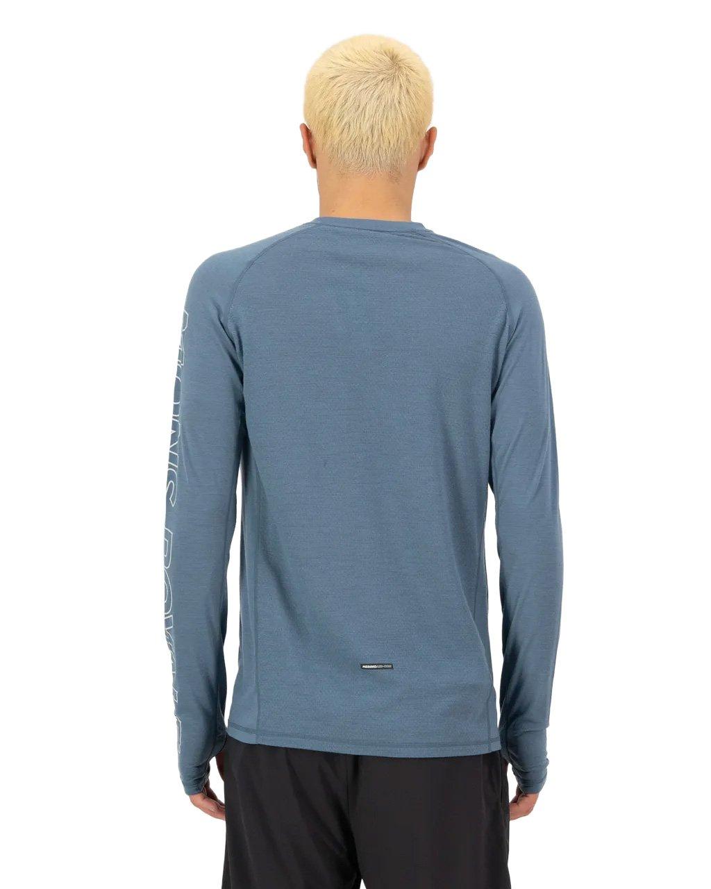 Men's Temple Merino Long-Sleeve Base Layer Top - Blue