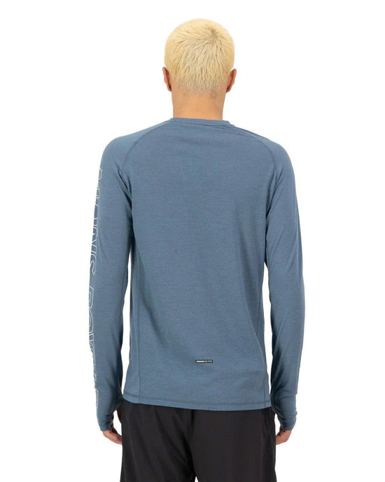 Men's Temple Merino Long-Sleeve Base Layer Top - Blue