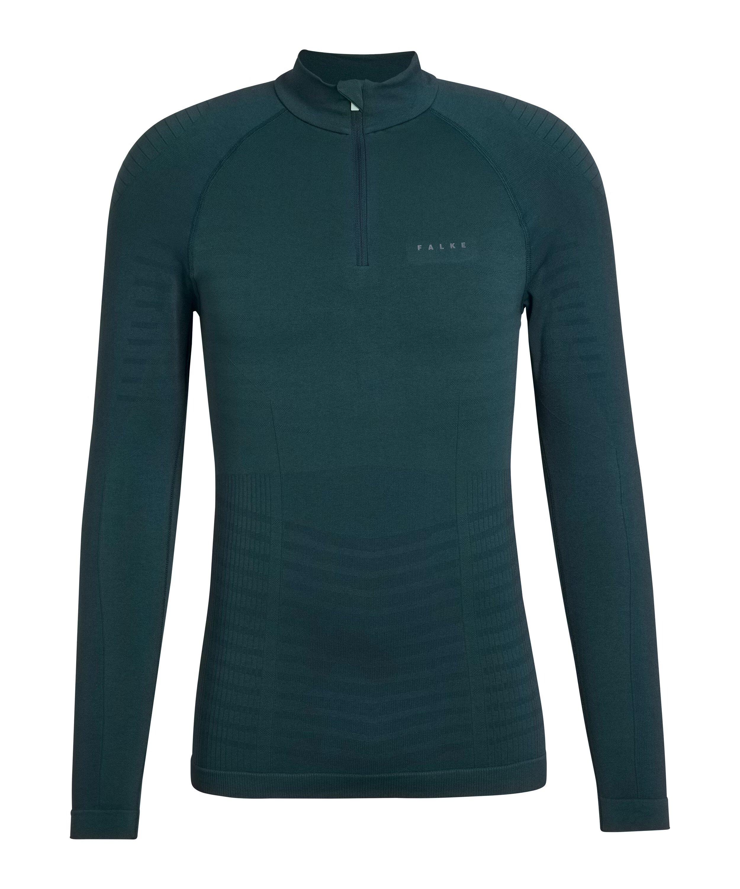 Men's Max Warm Zip Neck Long-Sleeve Top - Green