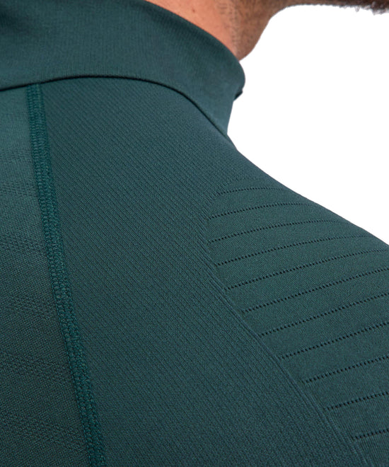 Men's Max Warm Zip Neck Long-Sleeve Top - Green